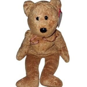 Ty Beanie‎ Baby Cashew the Bear 2000 Plush with Tags Retired Collectible